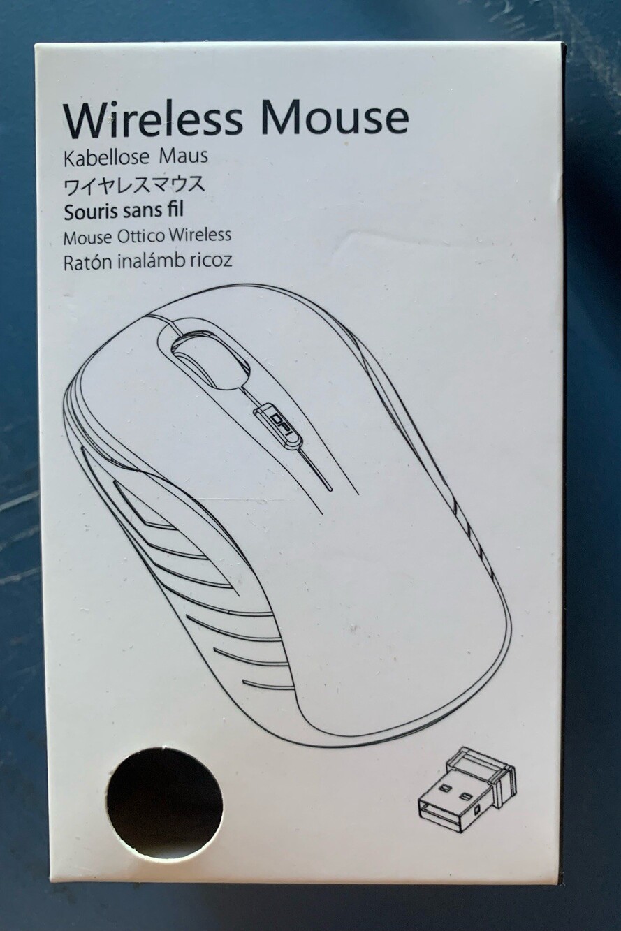 Leadsail LX-009 Wireless Optical Mouse Adjustable DPI USB 10m Blue